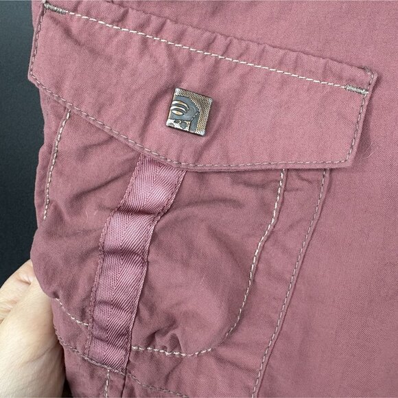 Mountain Hardwear Women's Hiking Cargo Shorts Size 8 Dusty Pink Camping Outdoor - Picture 7 of 14